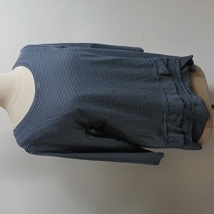 Jillian N striped cotton knit top-sz L